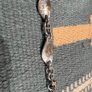 Brighton twisted silver bracelet.